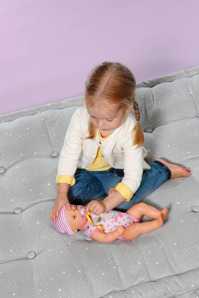 BABY born Little Magic Girl 834596-36cm Doll with 7 Lifelike Functions and Accessories - No Batteries Required - Suitable for Children from 1 Years Old, Pink