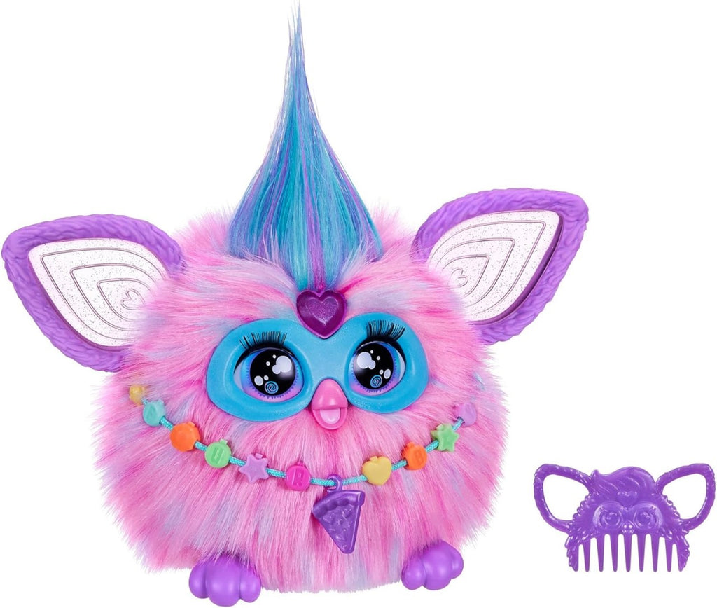 Furby Electronic Plush Toy with Sounds for Kids, Plush Toys, Interactive Talking Furby Collectible, 15 cm/6 inch, Soft to the Touch, Purple