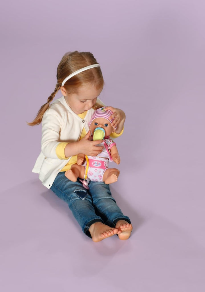 BABY born Little Magic Girl 834596-36cm Doll with 7 Lifelike Functions and Accessories - No Batteries Required - Suitable for Children from 1 Years Old, Pink