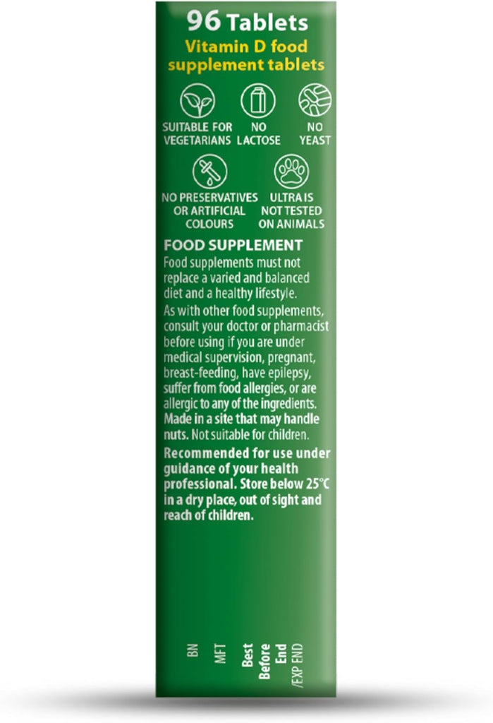 Vitabiotics Ultra Vitamin D Range – Vegan Vitamin D Gummies 1000IU & Vitamin D Tablets 400IU, 3000IU, 4000IU | Daily Immune & Bone Support