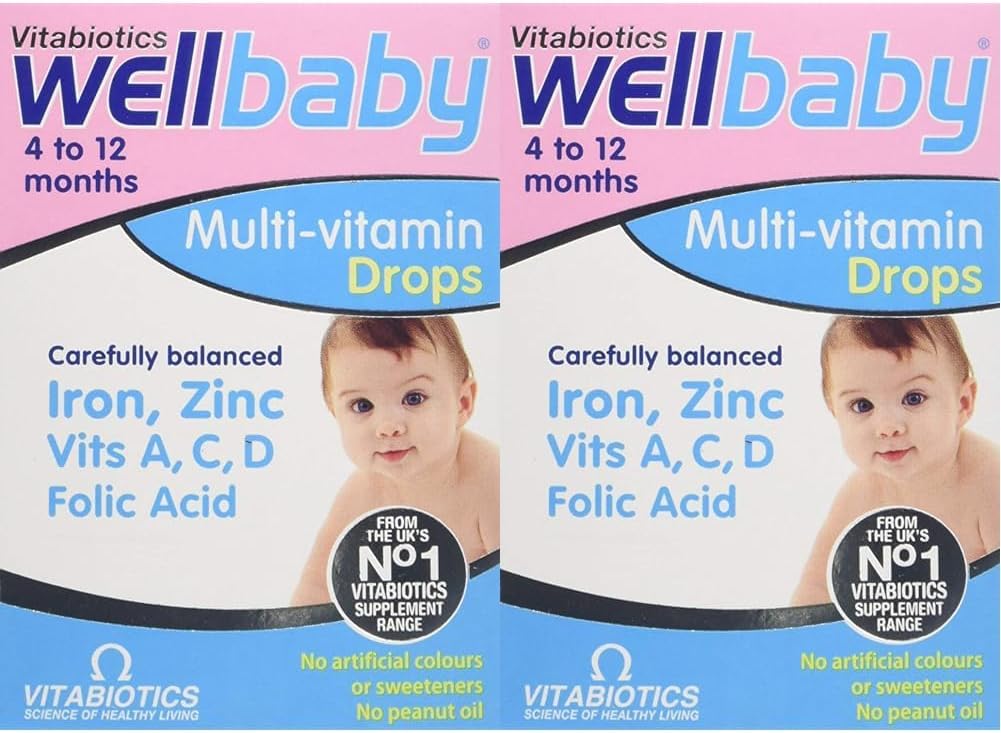 Brand Wellbaby Item for Drop Primary supplement type Vitamins A, C, D, Iron, Zinc, Folic Acid Diet type	Vegetarian Flavour	Malt About this item RECOMMENDED NUTRIENTS: Contains vitamins A, C and D – as recommended by the UK Department of Health.
