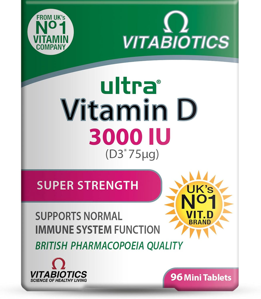 Vitabiotics Ultra Vitamin D Range – Vegan Vitamin D Gummies 1000IU & Vitamin D Tablets 400IU, 3000IU, 4000IU | Daily Immune & Bone Support