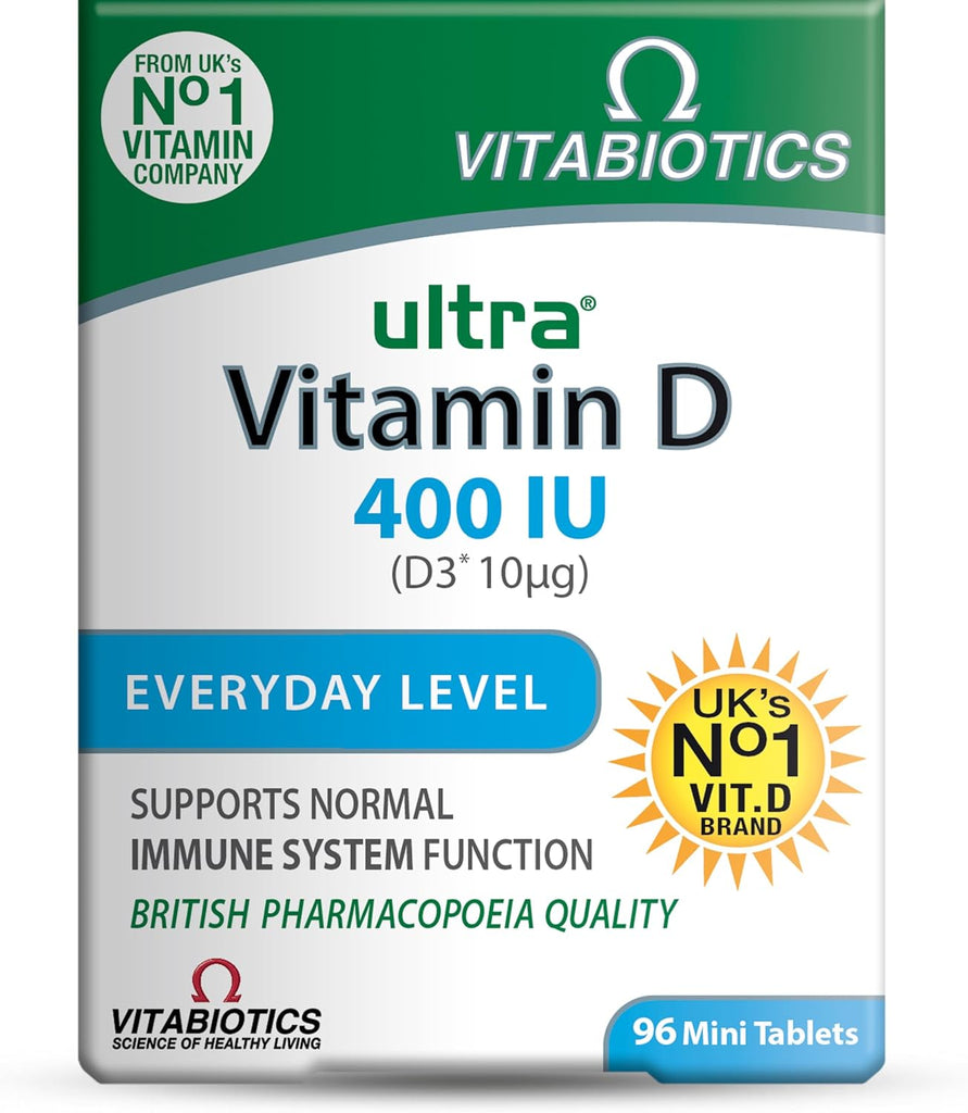 Vitabiotics Ultra Vitamin D Range – Vegan Vitamin D Gummies 1000IU & Vitamin D Tablets 400IU, 3000IU, 4000IU | Daily Immune & Bone Support