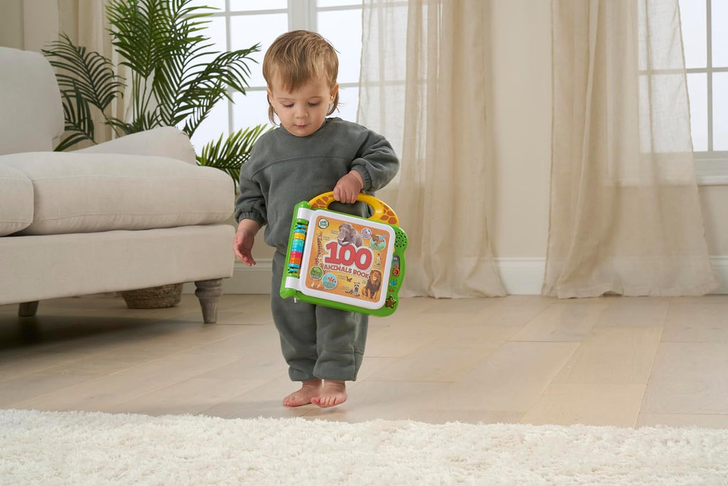 LeapFrog 100 Animals Book, Baby Book with Sounds and Words for Learning Play, Educational Toy for Kids, Preschool Toys, Bilingual Toy for Boys and Girls Aged 18 Months, 1, 2, 3 Years, English Version
