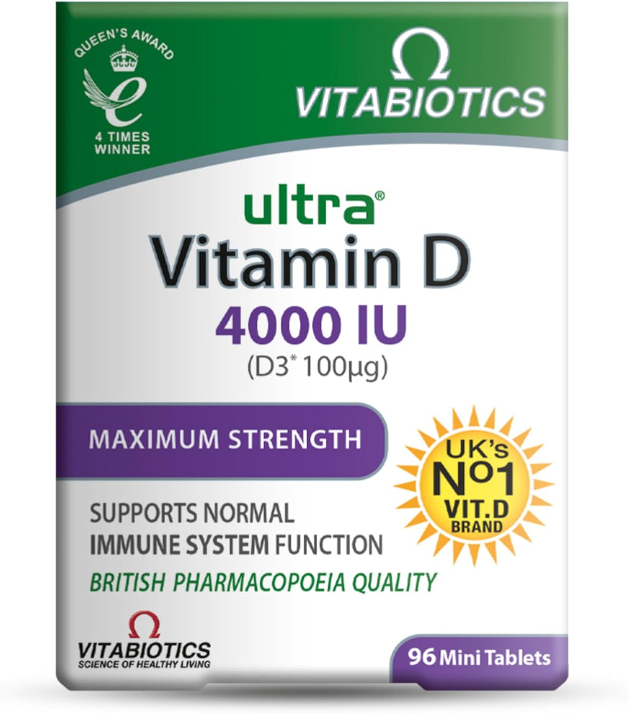 Vitabiotics Ultra Vitamin D Range – Vegan Vitamin D Gummies 1000IU & Vitamin D Tablets 400IU, 3000IU, 4000IU | Daily Immune & Bone Support