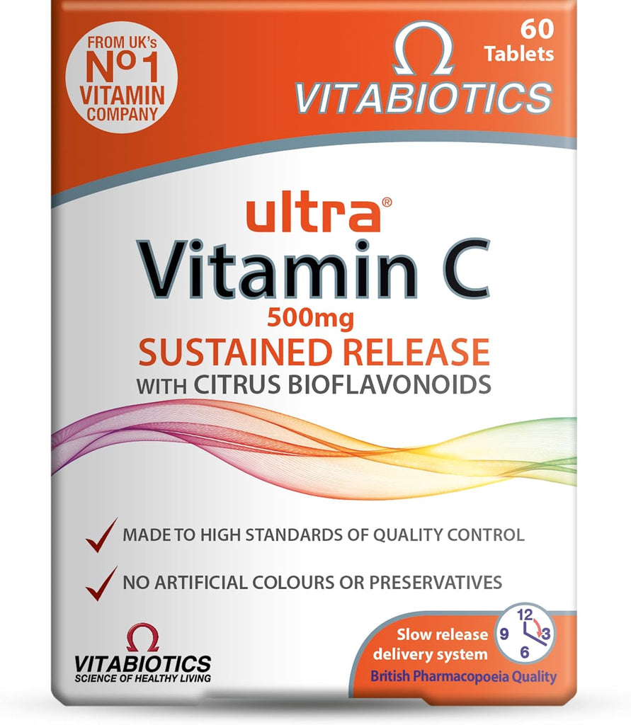 C Vitamin Nutrition Tablets – 60 Count (Slow Release Formula)
