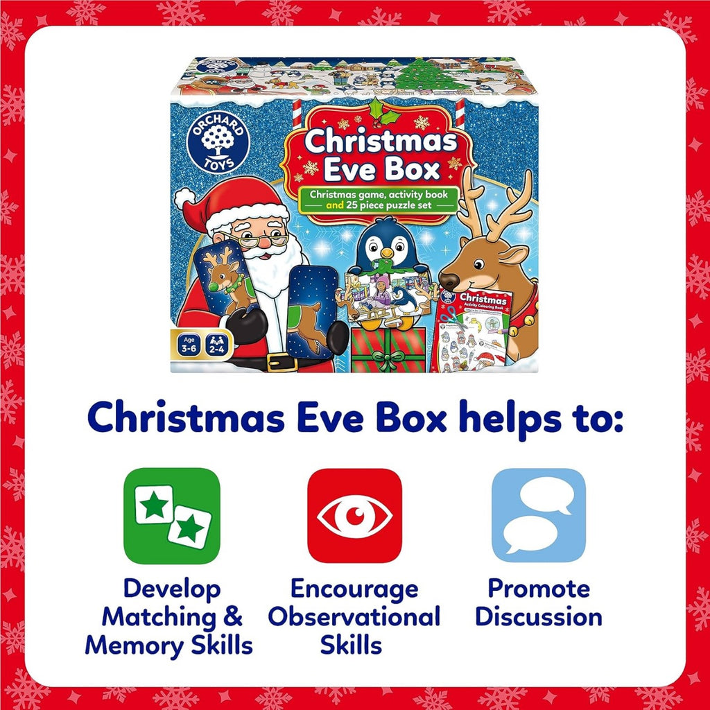 Orchard Toys Elf Lotto Mini Game, Small and Compact, Travel Game, Fun Festive Game For Ages 3-6, Educational Game Toy