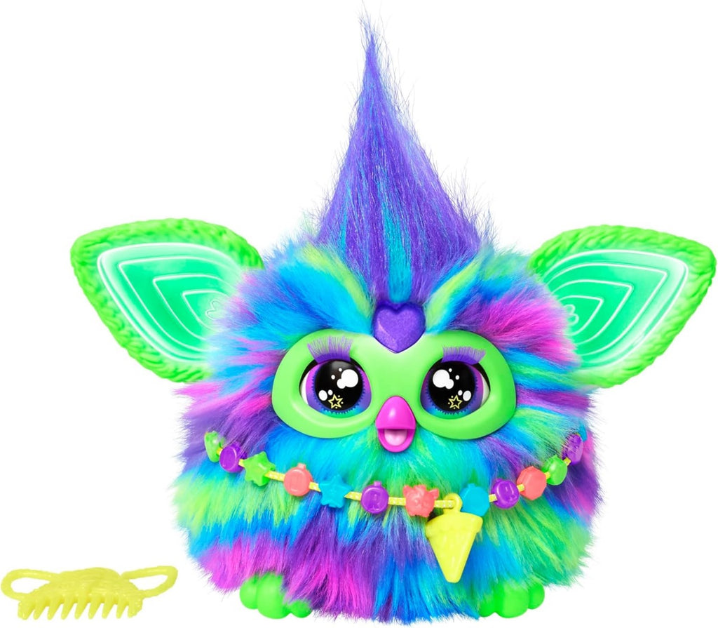 Furby Electronic Plush Toy with Sounds for Kids, Plush Toys, Interactive Talking Furby Collectible, 15 cm/6 inch, Soft to the Touch, Purple
