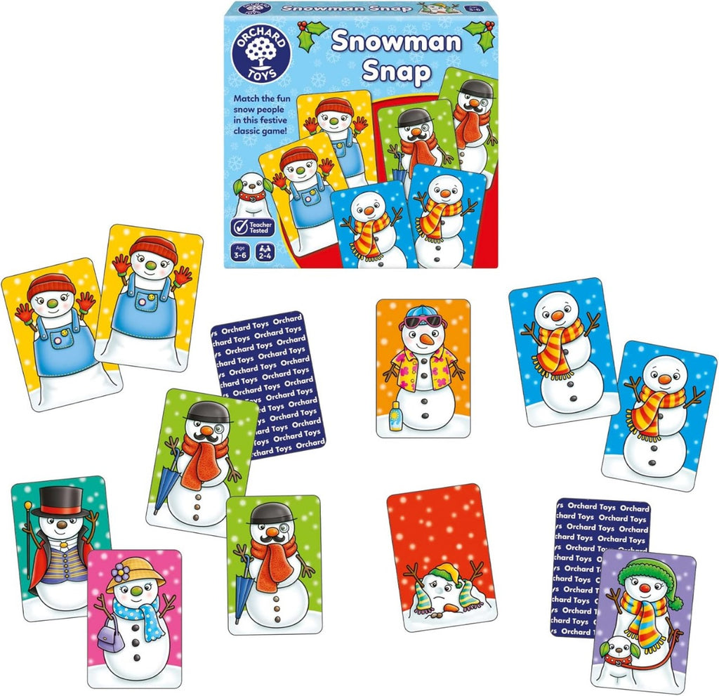 Orchard Toys Elf Lotto Mini Game, Small and Compact, Travel Game, Fun Festive Game For Ages 3-6, Educational Game Toy