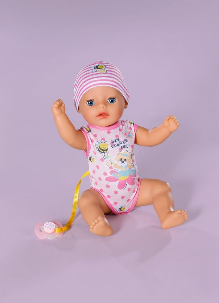 BABY born Little Magic Girl 834596-36cm Doll with 7 Lifelike Functions and Accessories - No Batteries Required - Suitable for Children from 1 Years Old, Pink