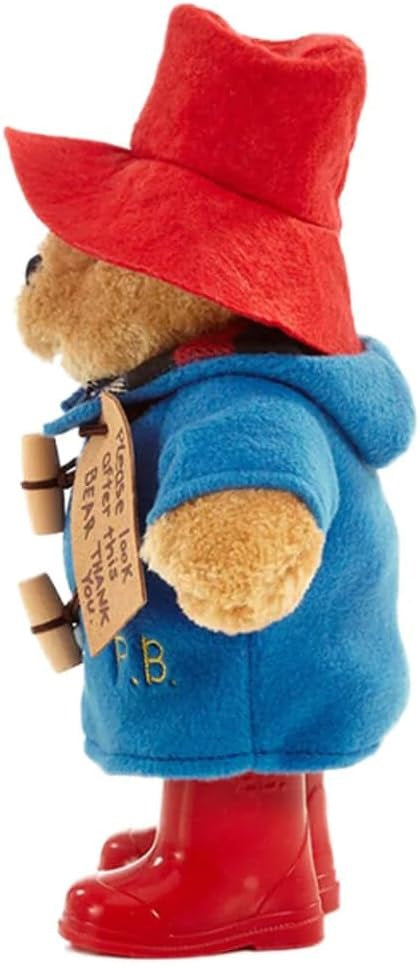 Rainbow Designs Classic Paddington Bear with Boots - 25cm Standing Plush Character - Soft & Cuddly Paddington Teddy Bear with Iconic Duffle Coat, Bush...