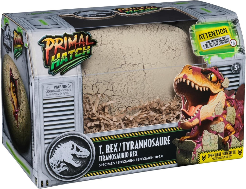 Jurassic World Primal Hatch Interactive Toy Dinosaur & Egg, Hatch & Train your own Baby Dino with 100+ Sounds & Reactions, Kids Toys for Boys & Girls Aged 5 & Up