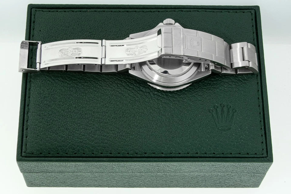 Rolex Submariner Date Stainless Steel Watch with Blue Diamond Dial and Blue Bezel