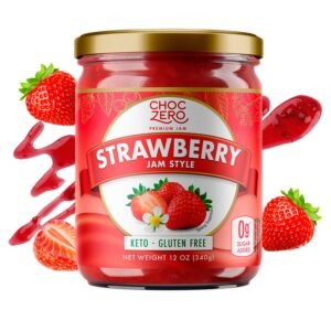 Keto Strawberry Jam, No Sugar Added - Monk Fruit