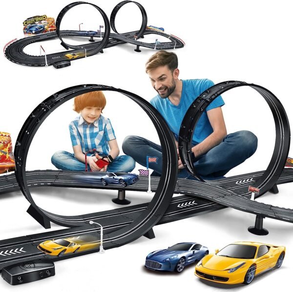 Kids Toy-Electric Powered Slot Car Race Track
