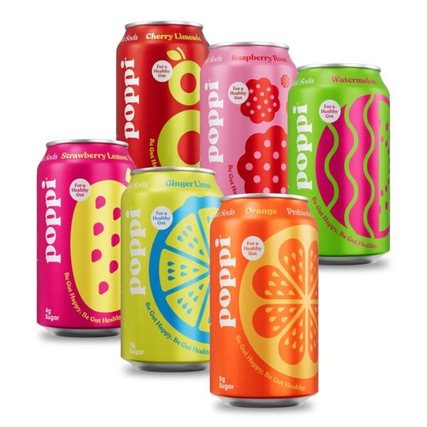 POPPI Sparkling Prebiotic Soda w/Gut Health